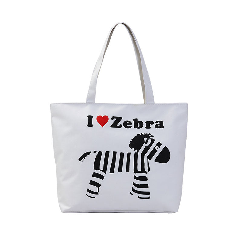 Women's Shopping Artistic Canvas Korean Style Fashion Shoulder Bags