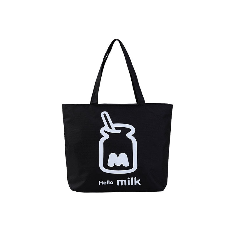 Women's Shopping Artistic Canvas Korean Style Fashion Shoulder Bags