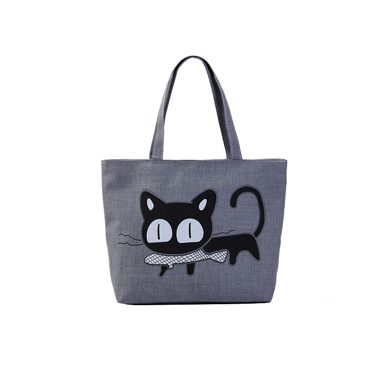 Women's Shopping Artistic Canvas Korean Style Fashion Shoulder Bags