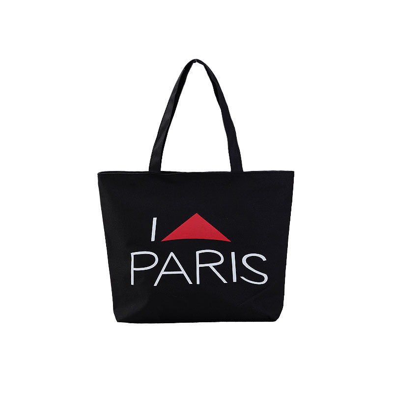 Women's Shopping Artistic Canvas Korean Style Fashion Shoulder Bags