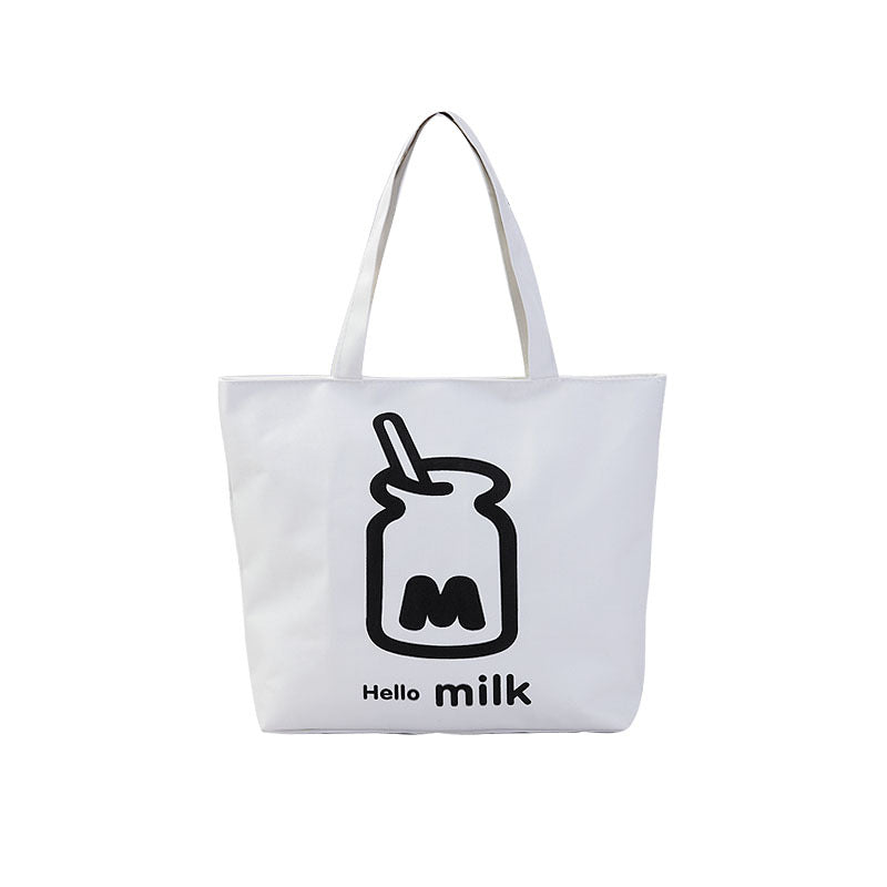Women's Shopping Artistic Canvas Korean Style Fashion Shoulder Bags