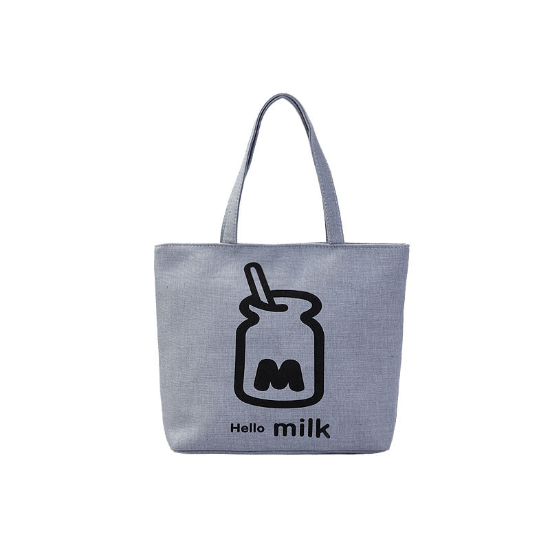Women's Shopping Artistic Canvas Korean Style Fashion Shoulder Bags