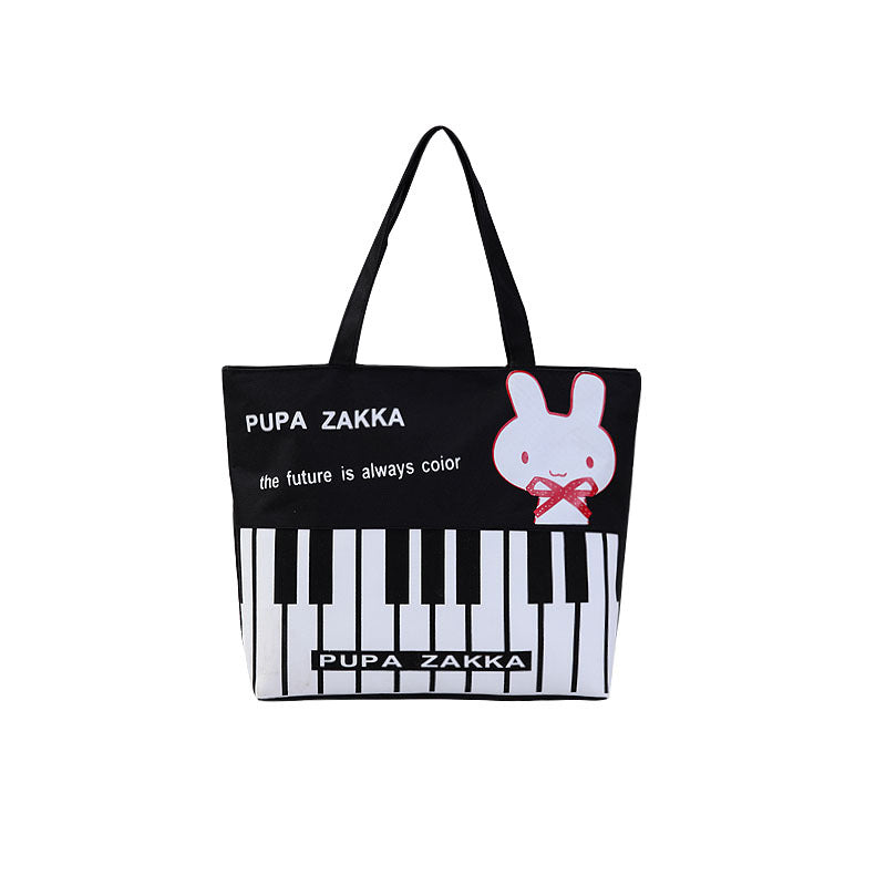 Women's Shopping Artistic Canvas Korean Style Fashion Shoulder Bags