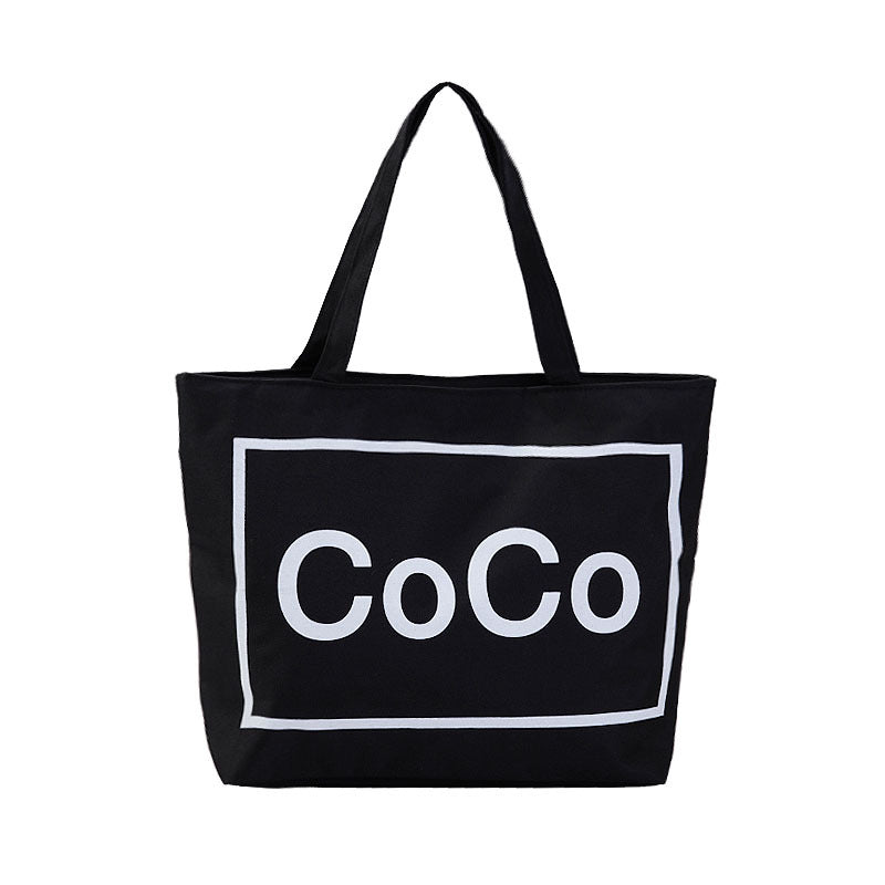 Women's Shopping Artistic Canvas Korean Style Fashion Shoulder Bags