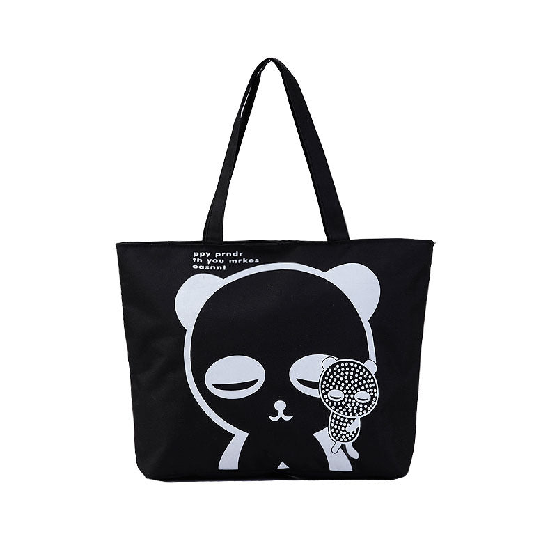 Women's Shopping Artistic Canvas Korean Style Fashion Shoulder Bags