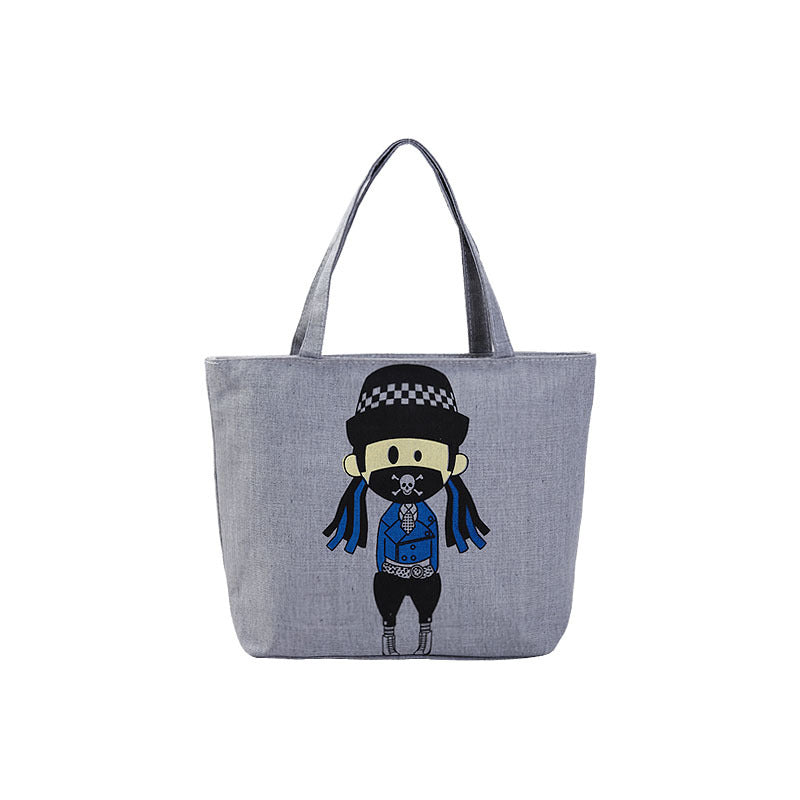 Women's Shopping Artistic Canvas Korean Style Fashion Shoulder Bags