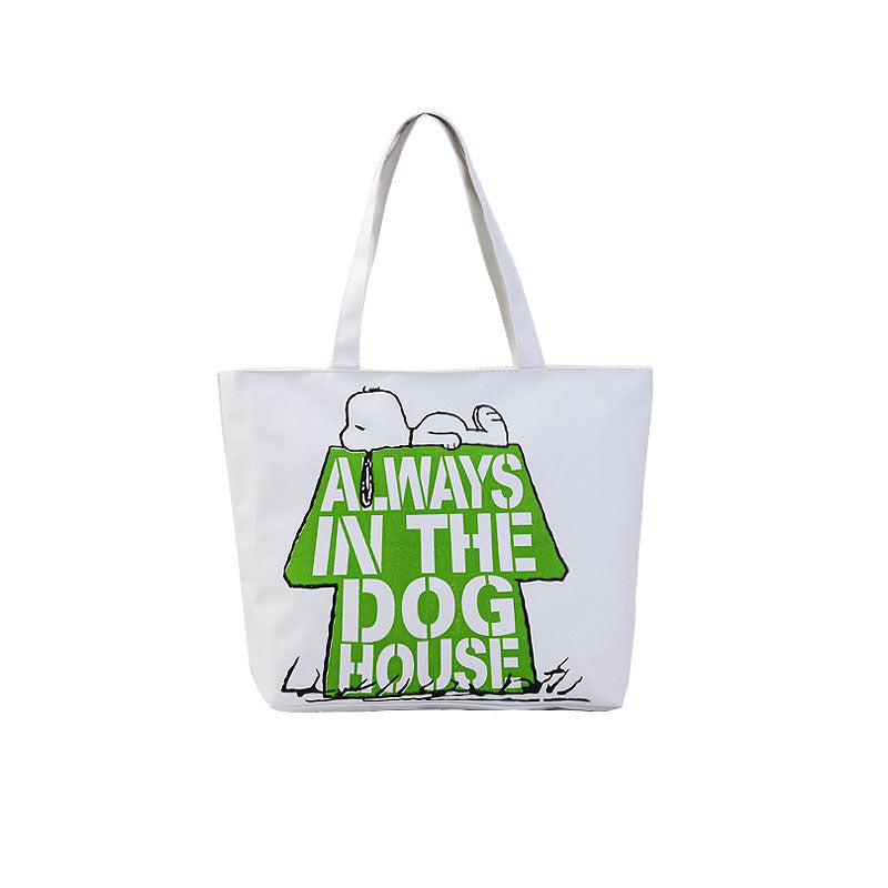 Women's Shopping Artistic Canvas Korean Style Fashion Shoulder Bags