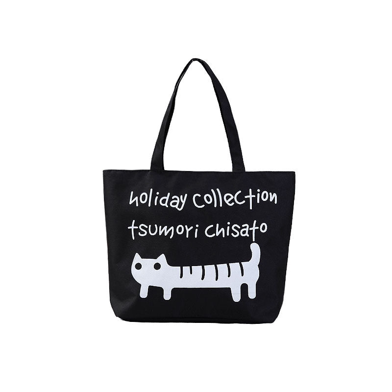 Women's Shopping Artistic Canvas Korean Style Fashion Shoulder Bags