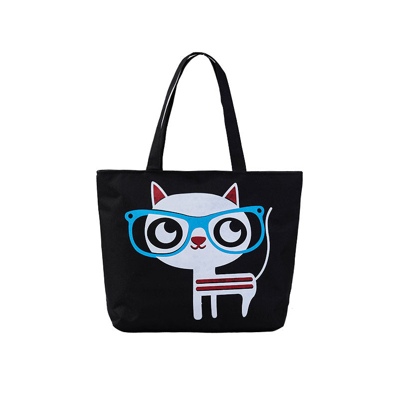 Women's Shopping Artistic Canvas Korean Style Fashion Shoulder Bags