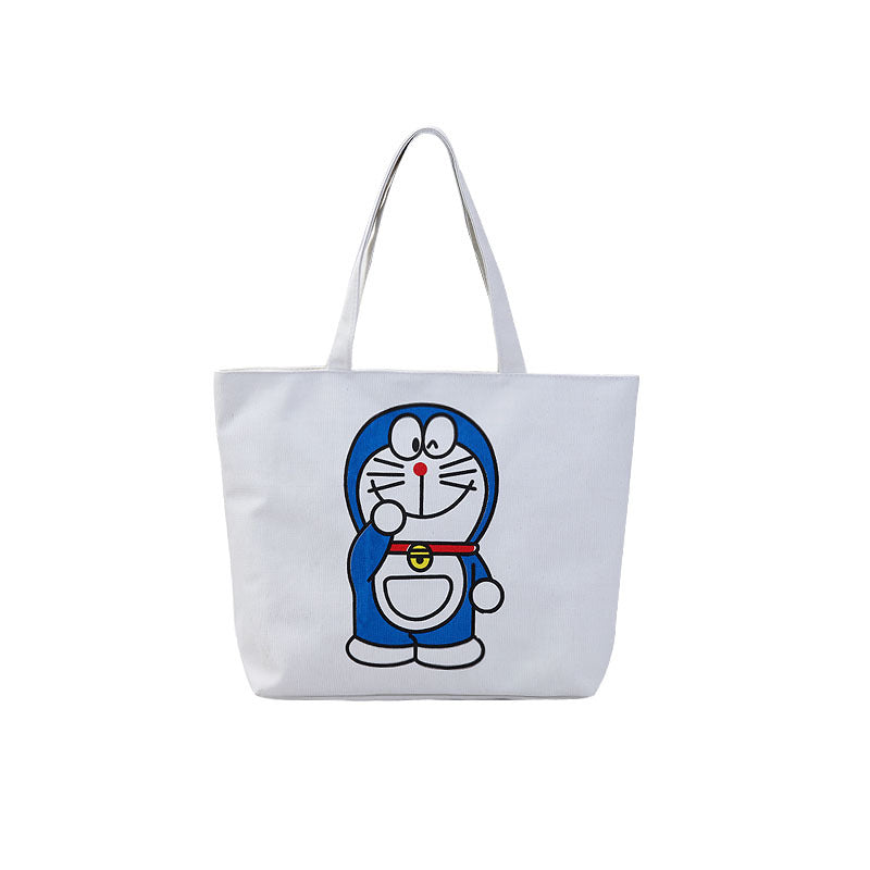 Women's Shopping Artistic Canvas Korean Style Fashion Shoulder Bags