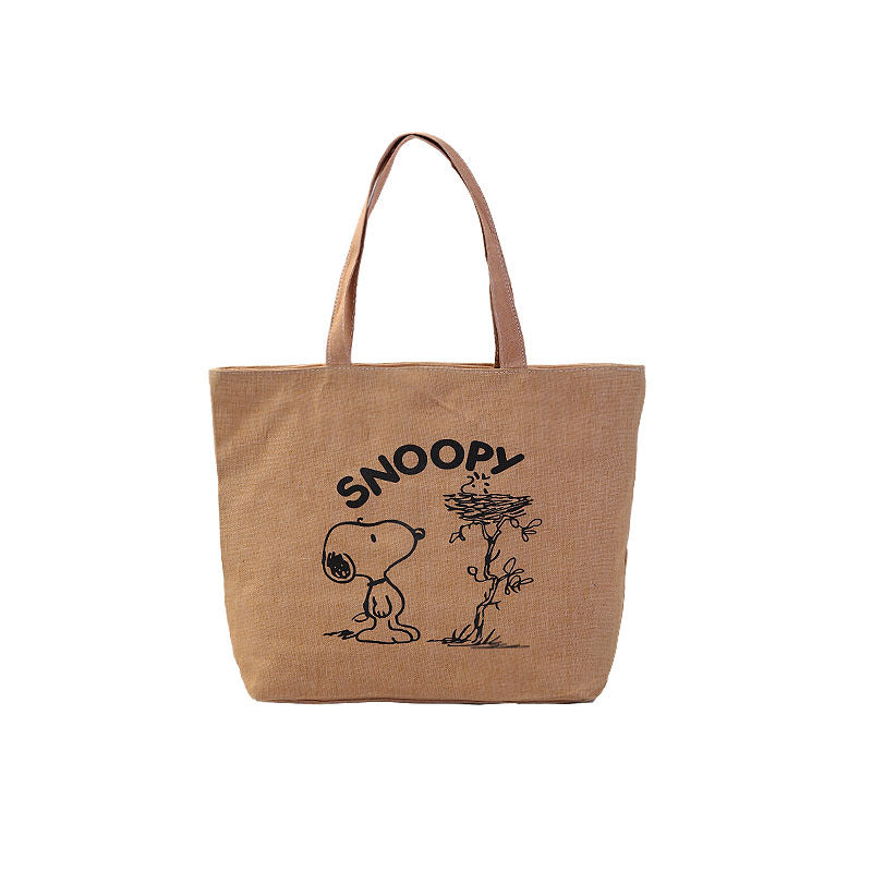 Women's Shopping Artistic Canvas Korean Style Fashion Shoulder Bags