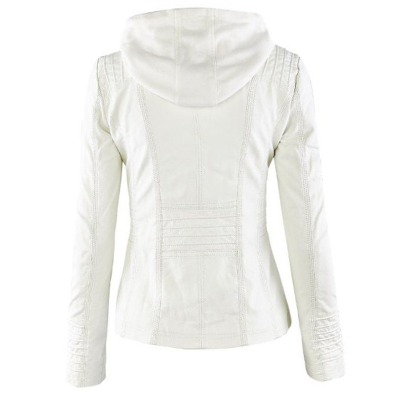 Women's Long Sleeve Lady Leather Motorcycle Jackets