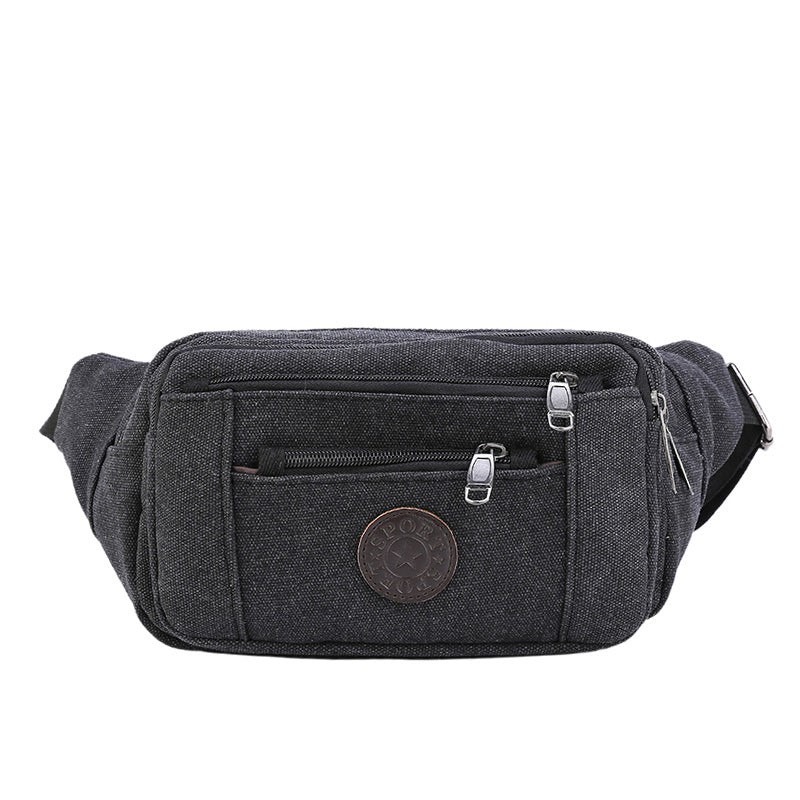 Men's Fashion Canvas Large Capacity Cycling Men's Waist Packs