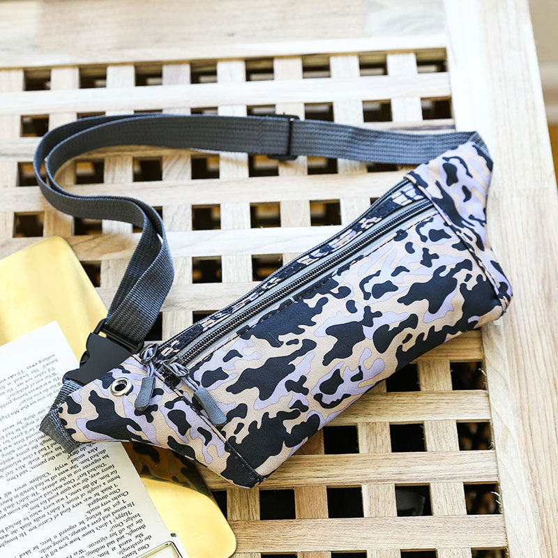 Women's & Men's & Close-fitting Camouflage Nylon Waterproof Large Men's Waist Packs