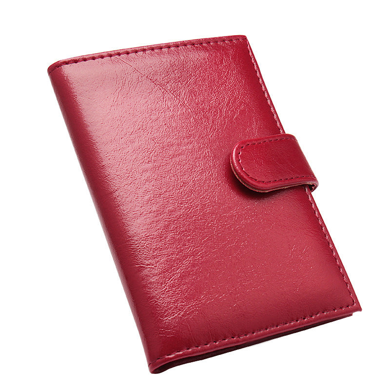 Leather Pattern Passport Fashion Jacket Ear Card Holder