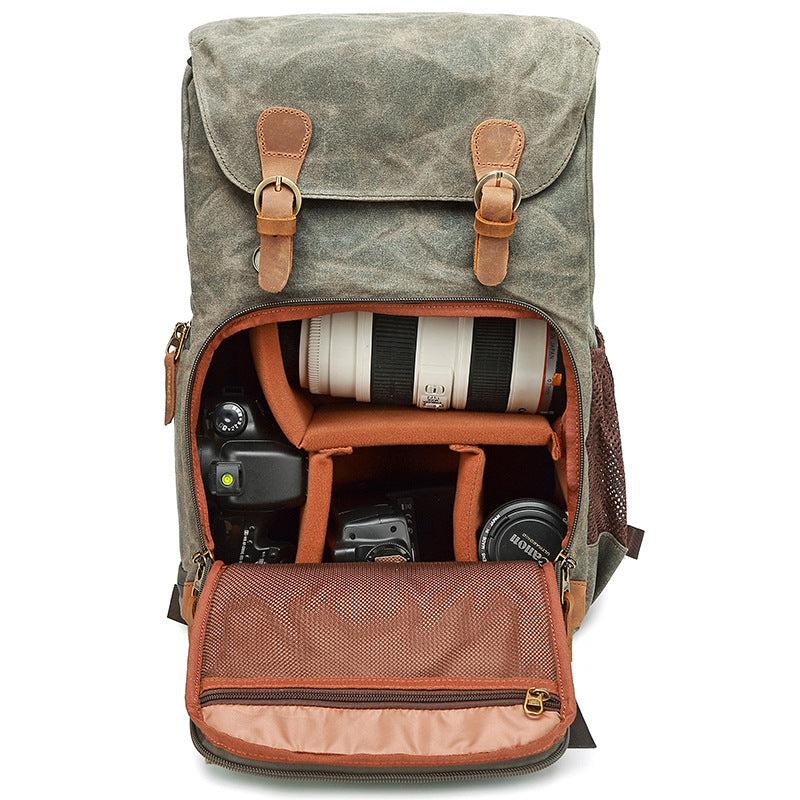 Women's & Men's & Canvas Cowhide For Graphy Canon Bags
