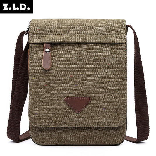 Men's Attractive Canvas Thin Retro Pouch Men's Messenger Bags