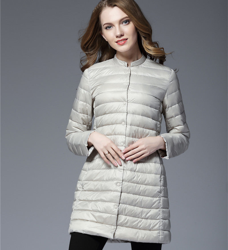 Women's Small Round Neck Long Sleeve Cuff Jackets