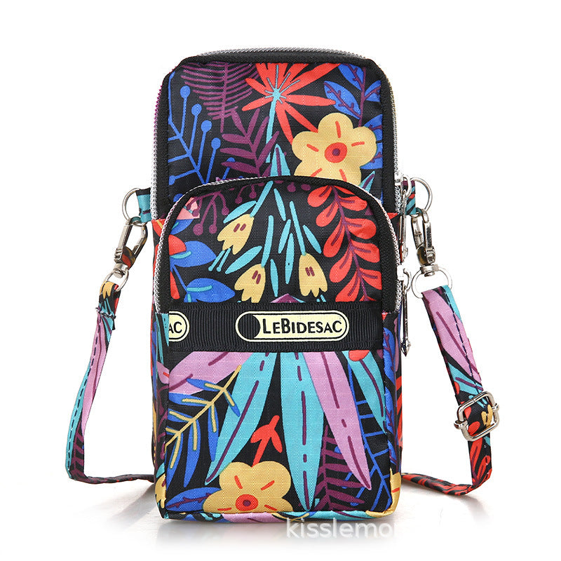 Oxford Cloth Wrist Printed Leisure Fitness Crossbody Bags
