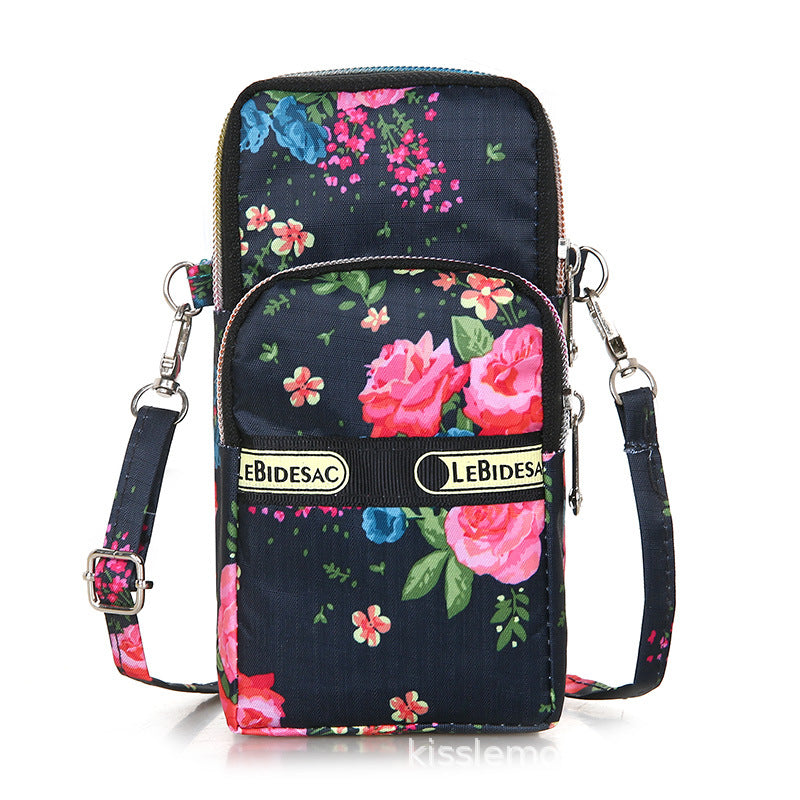 Oxford Cloth Wrist Printed Leisure Fitness Crossbody Bags