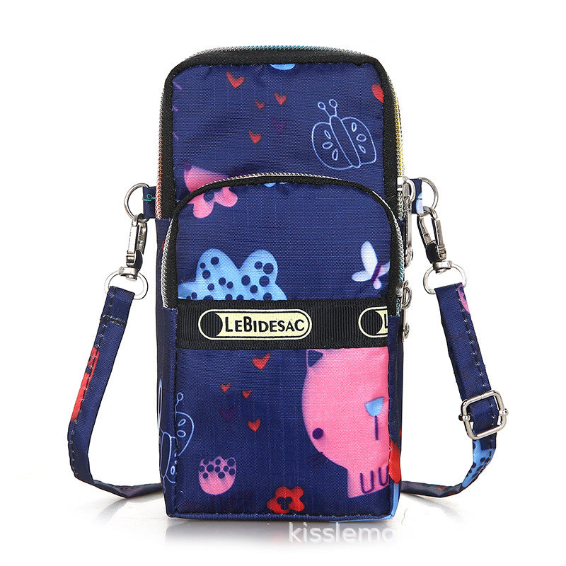 Oxford Cloth Wrist Printed Leisure Fitness Crossbody Bags