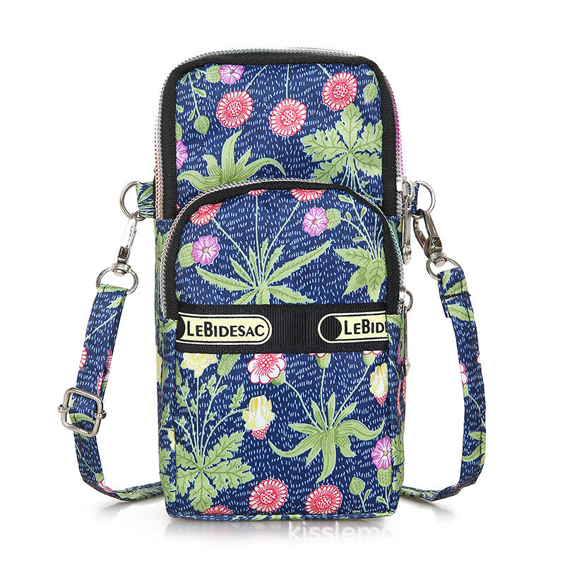 Oxford Cloth Wrist Printed Leisure Fitness Crossbody Bags