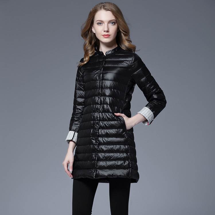 Women's Small Round Neck Long Sleeve Cuff Jackets
