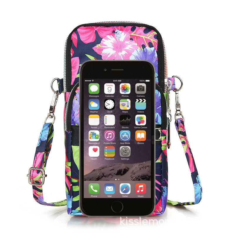 Oxford Cloth Wrist Printed Leisure Fitness Crossbody Bags