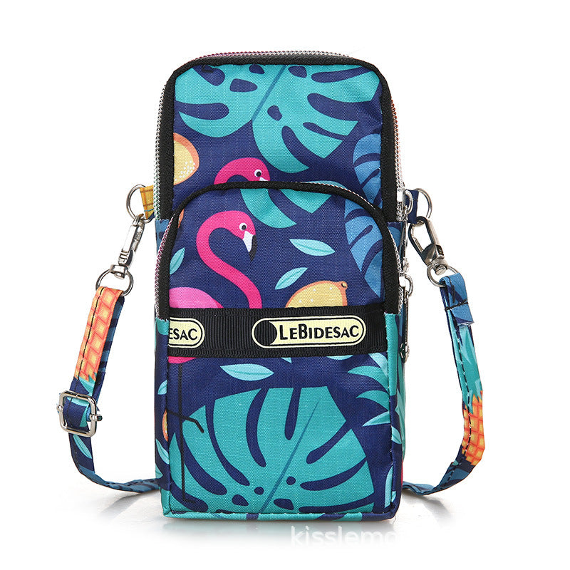 Oxford Cloth Wrist Printed Leisure Fitness Crossbody Bags