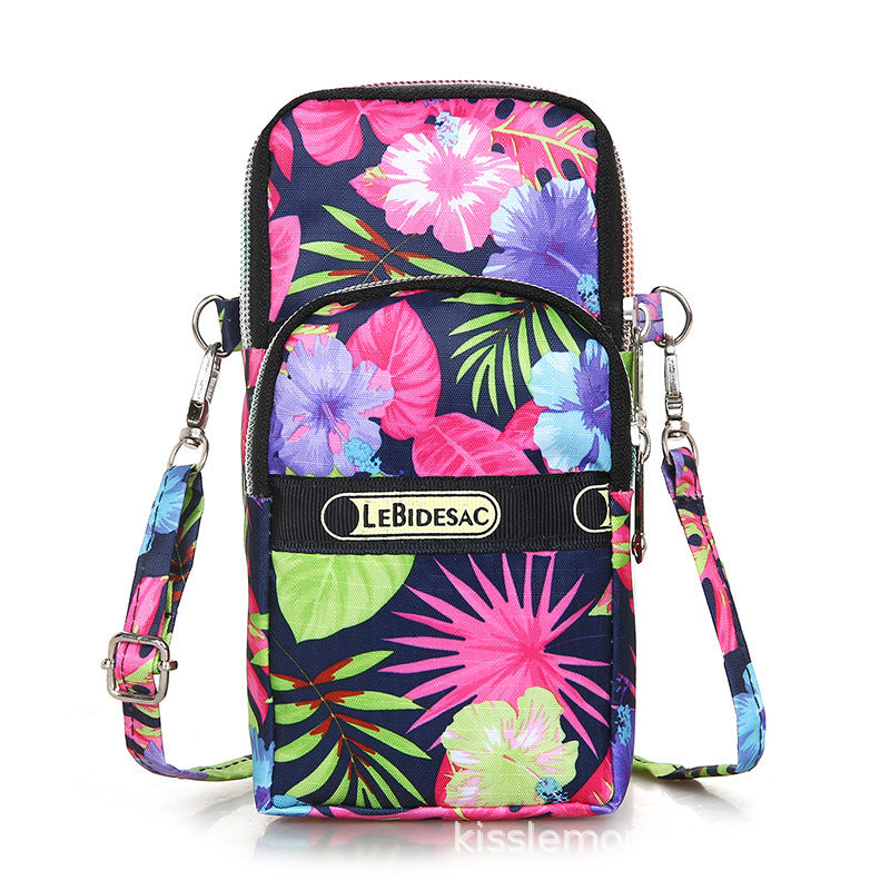 Oxford Cloth Wrist Printed Leisure Fitness Crossbody Bags