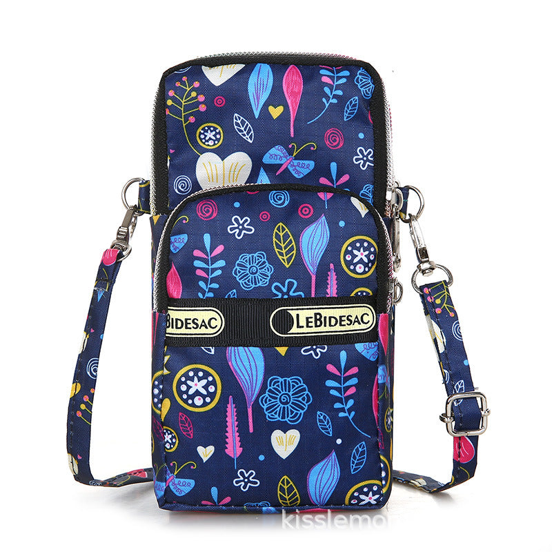Oxford Cloth Wrist Printed Leisure Fitness Crossbody Bags