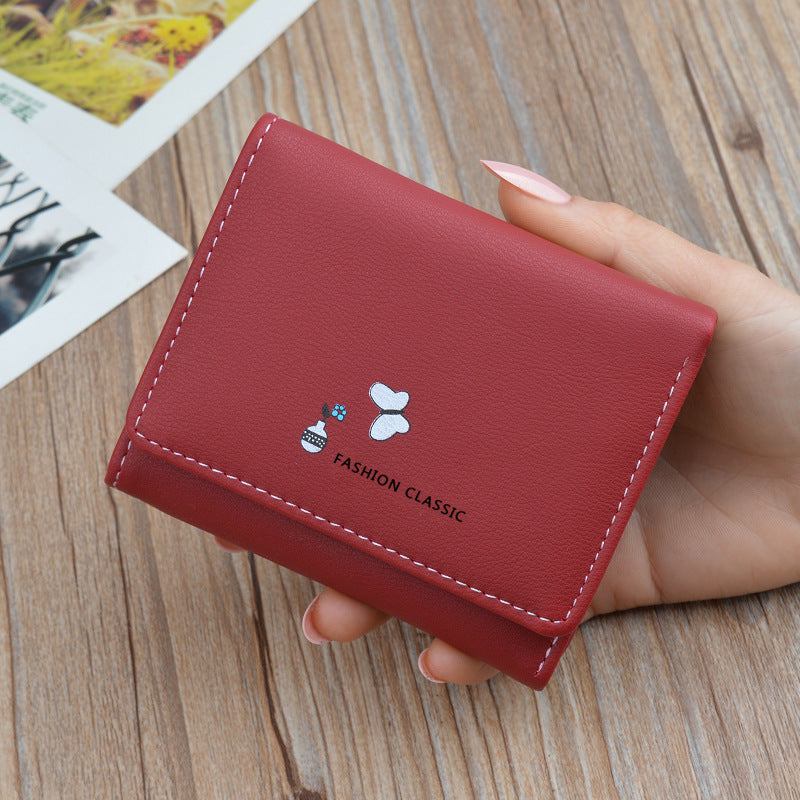 Women's Female Fashion Large Capacity Folding Soft Ladies Wallets