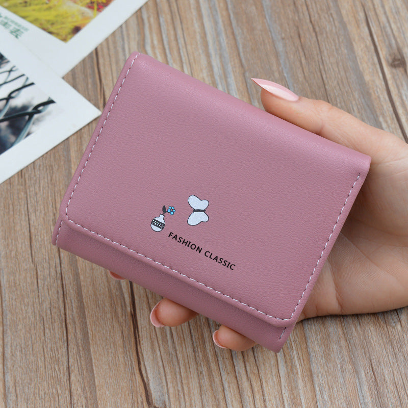 Women's Female Fashion Large Capacity Folding Soft Ladies Wallets