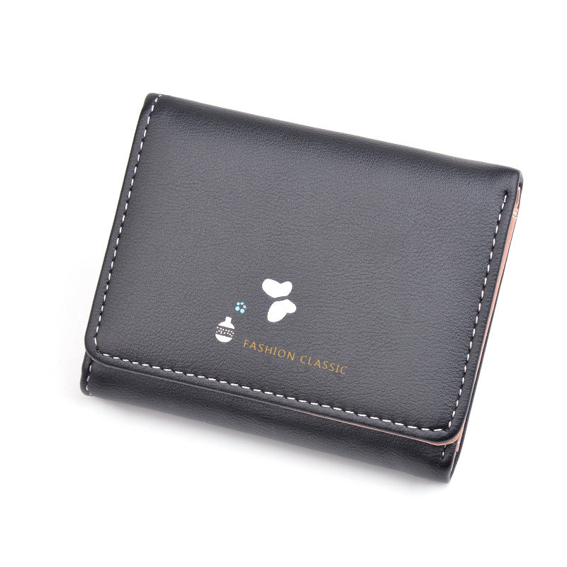 Women's Female Fashion Large Capacity Folding Soft Ladies Wallets