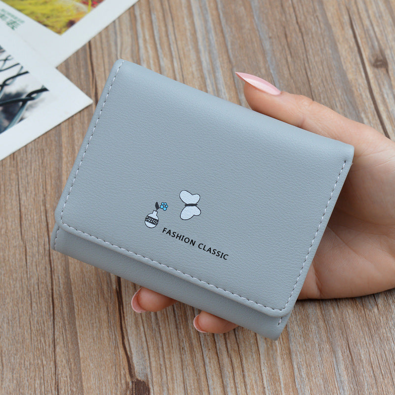 Women's Female Fashion Large Capacity Folding Soft Ladies Wallets