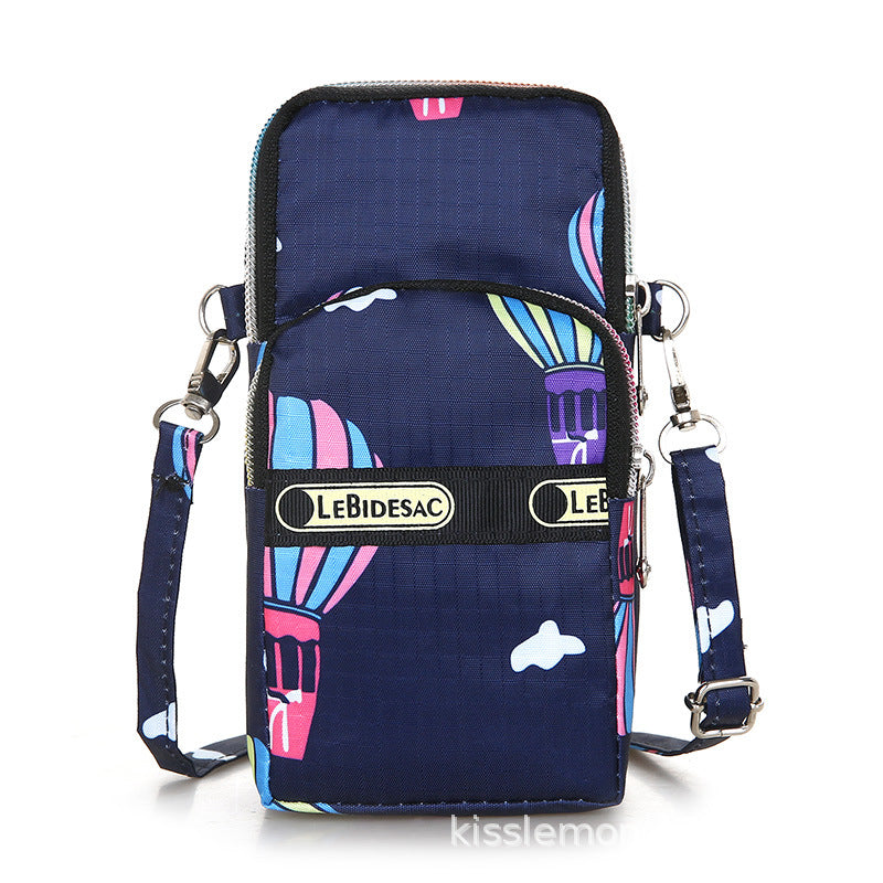 Oxford Cloth Wrist Printed Leisure Fitness Crossbody Bags