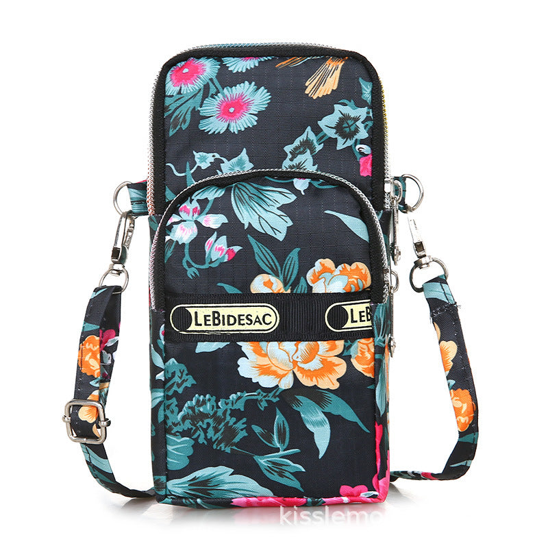 Oxford Cloth Wrist Printed Leisure Fitness Crossbody Bags