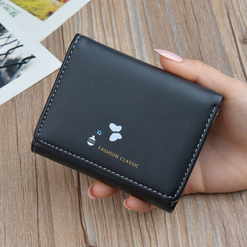 Women's Female Fashion Large Capacity Folding Soft Ladies Wallets
