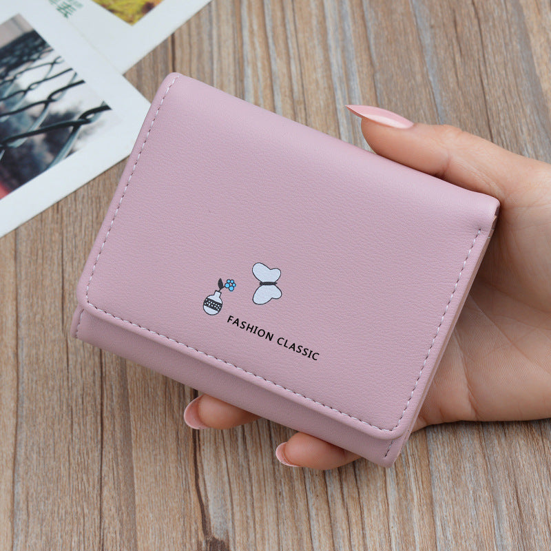 Women's Female Fashion Large Capacity Folding Soft Ladies Wallets