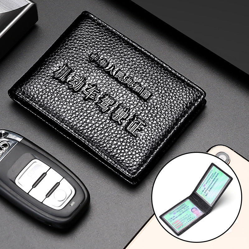 Leather Driving License Vehicle Registration Certificate Id Package