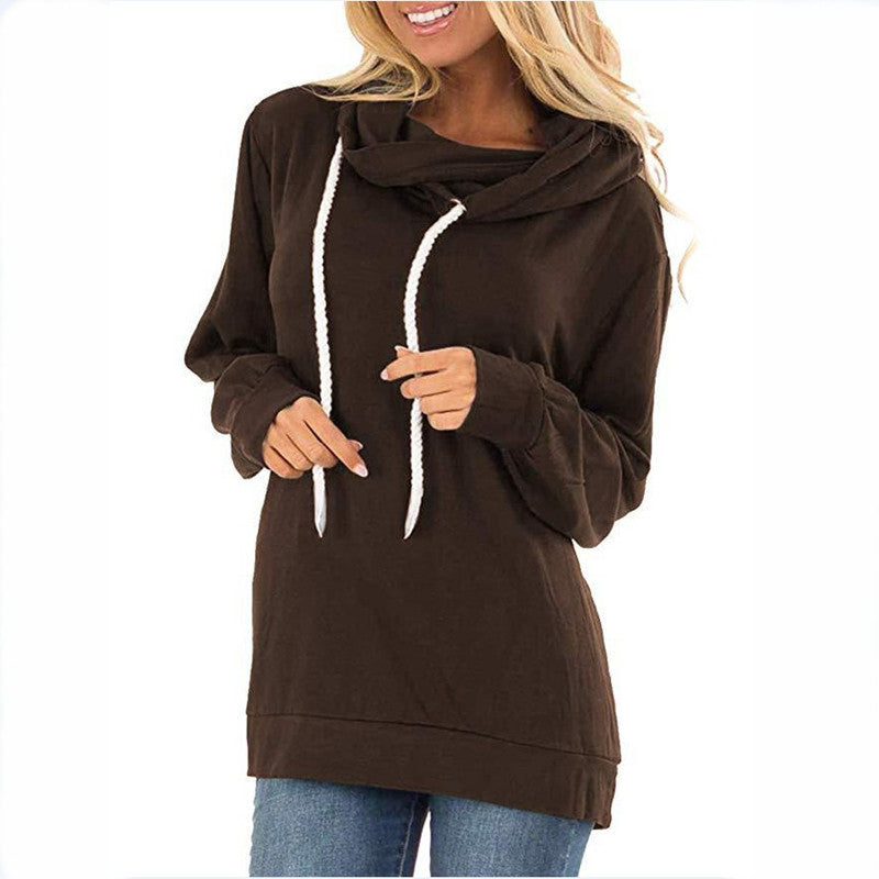 Innovative Charming Women's Autumn Drawstring Hooded Women's Sweater, Sweater