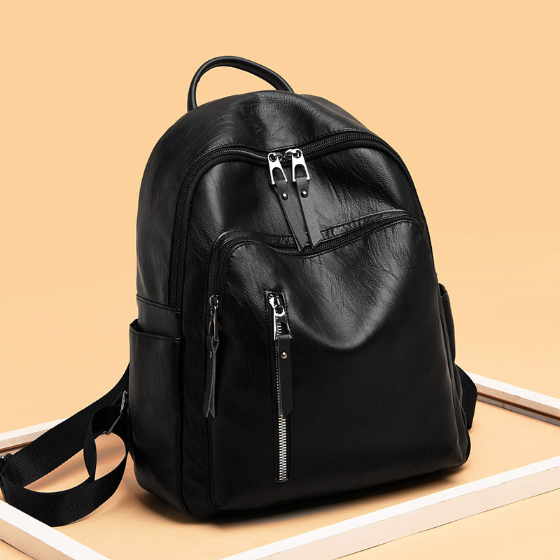 Women's For Trendy Korean Versatile Fashion Soft Backpacks