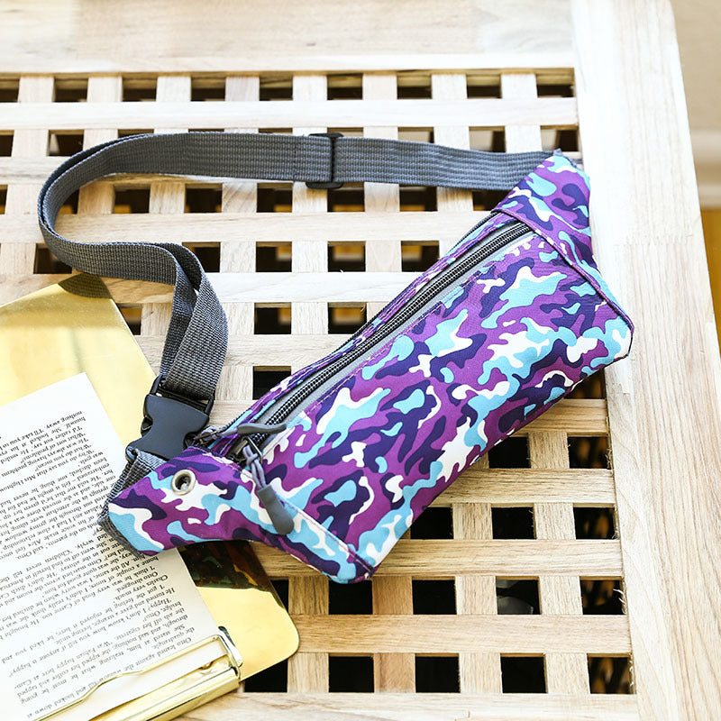 Women's & Men's & Close-fitting Camouflage Nylon Waterproof Large Men's Waist Packs