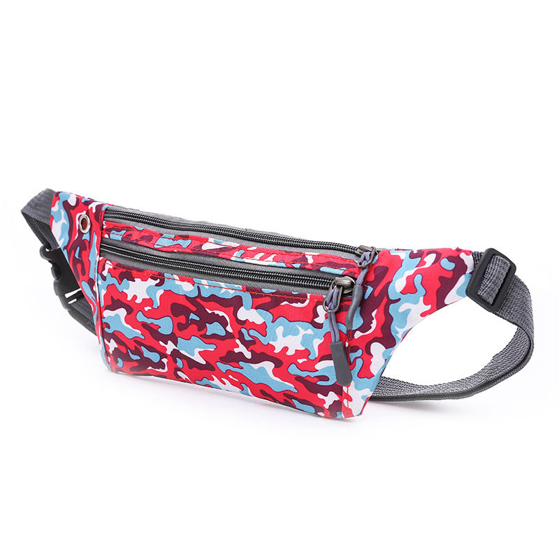 Women's & Men's & Close-fitting Camouflage Nylon Waterproof Large Men's Waist Packs