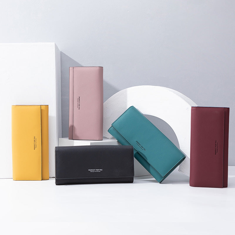 Women's Long Korean Style Zipper Fashion Ladies Wallets