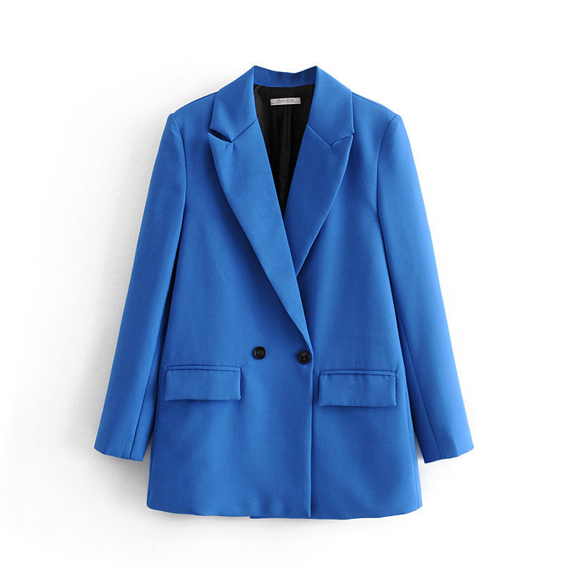 Women's Elegant Color Fashion Light Gray Blazers