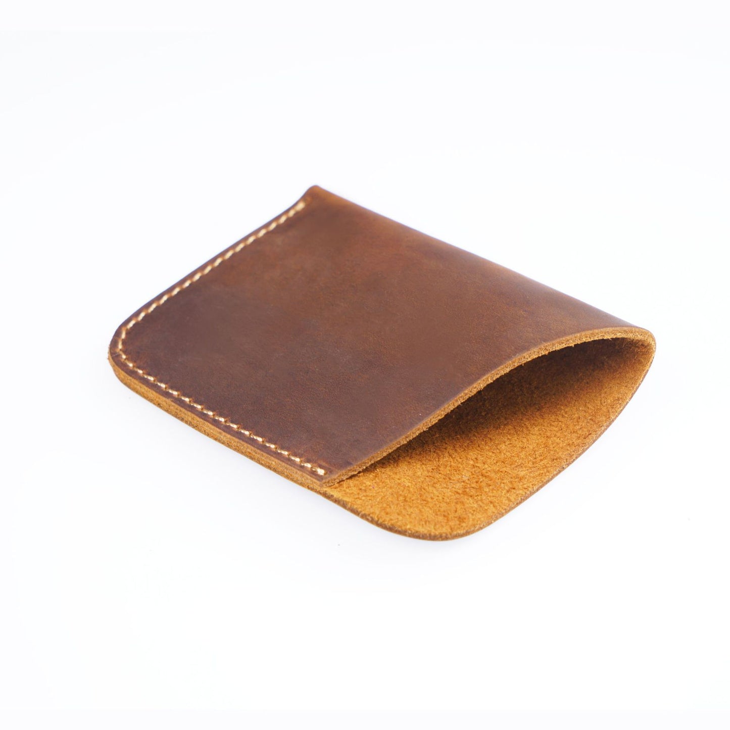 Men's Simple Crazy Horse Leather Vintage Cowhide Card Holder