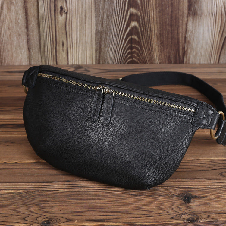 Men's Ancient Hipster Summer Retro Crazy Horse Leather First Men's Shoulder Bags