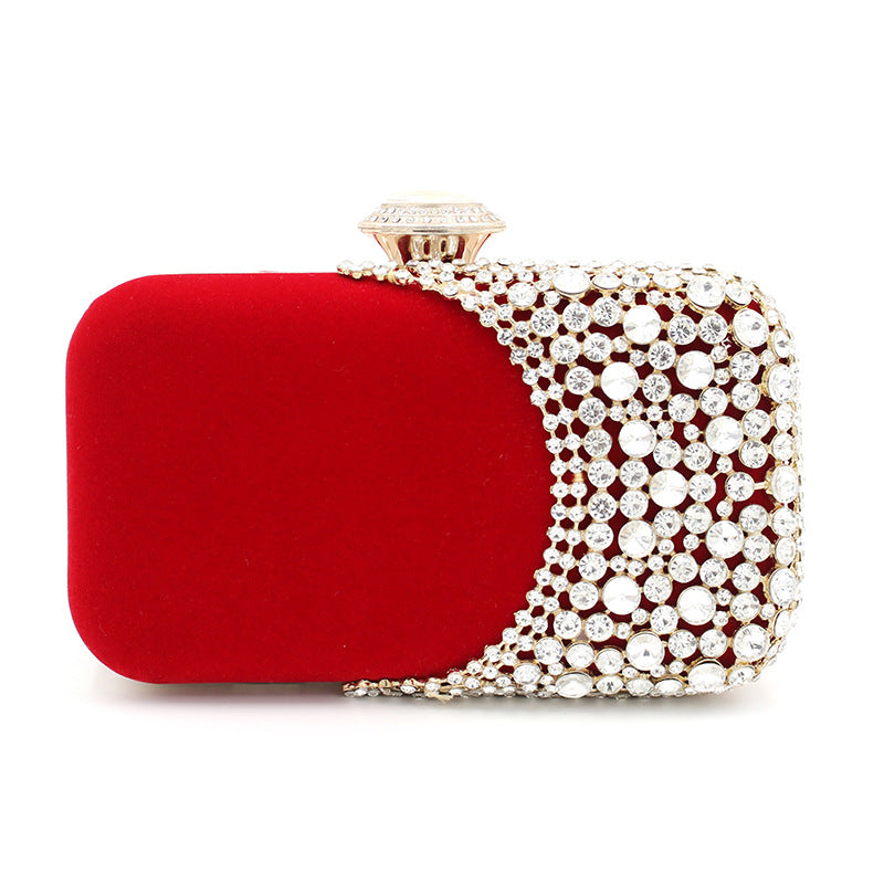 Women's Veet Alloy Dinner Banquet Clutch Chain Evening Bags