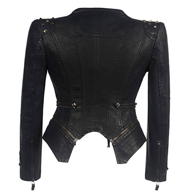 Fit Waist Trimming Versatile Motorcycle Multicolor Jackets